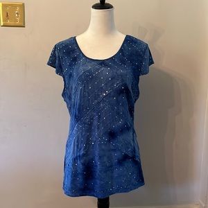 Soft vintage sequin top